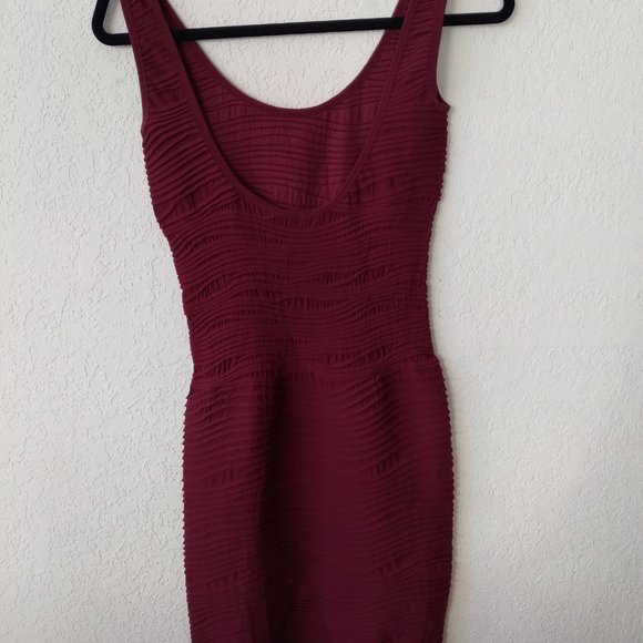 Marsala Dress -  Gathered and elastic - Picture 3 of 5